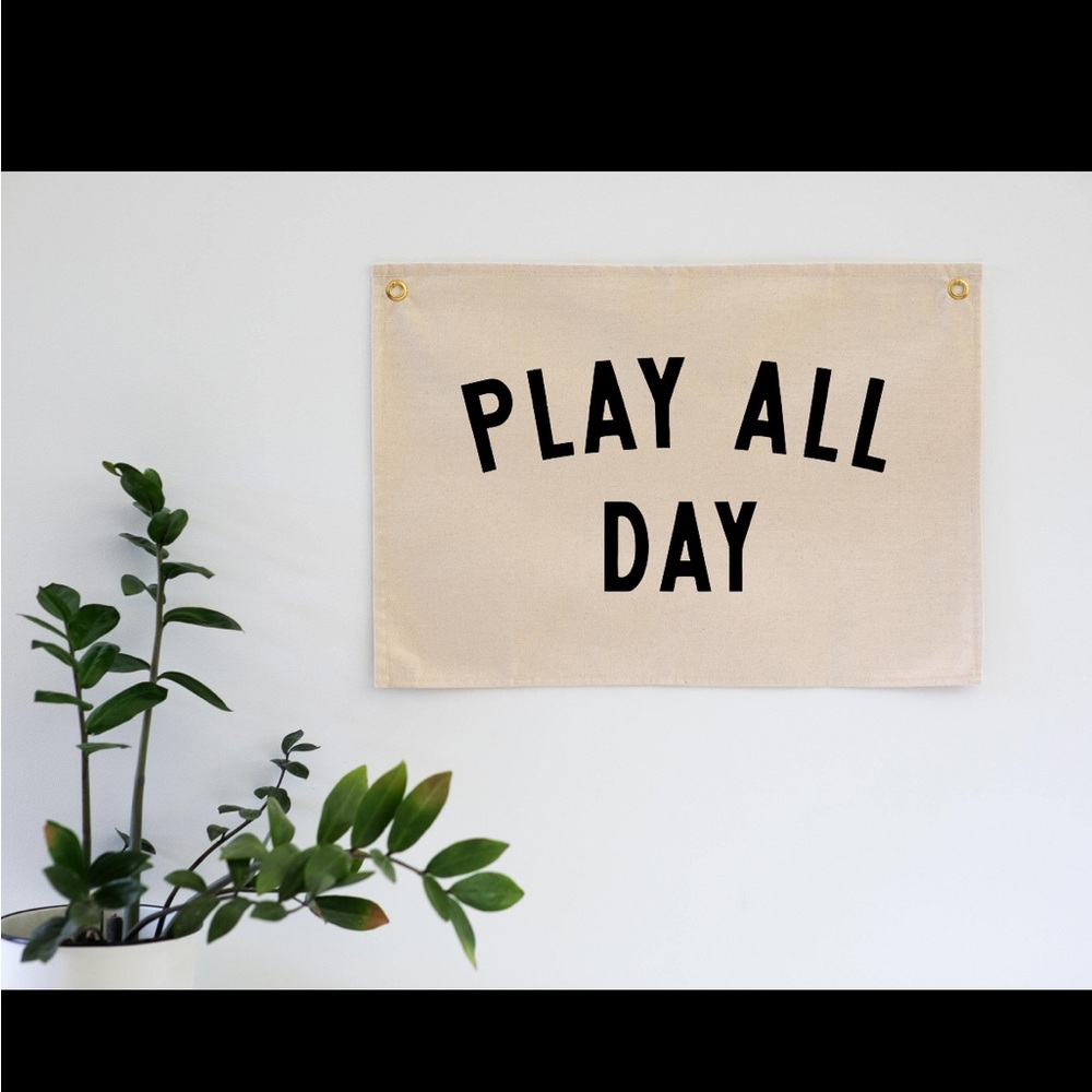 Play all Day Flag Banner